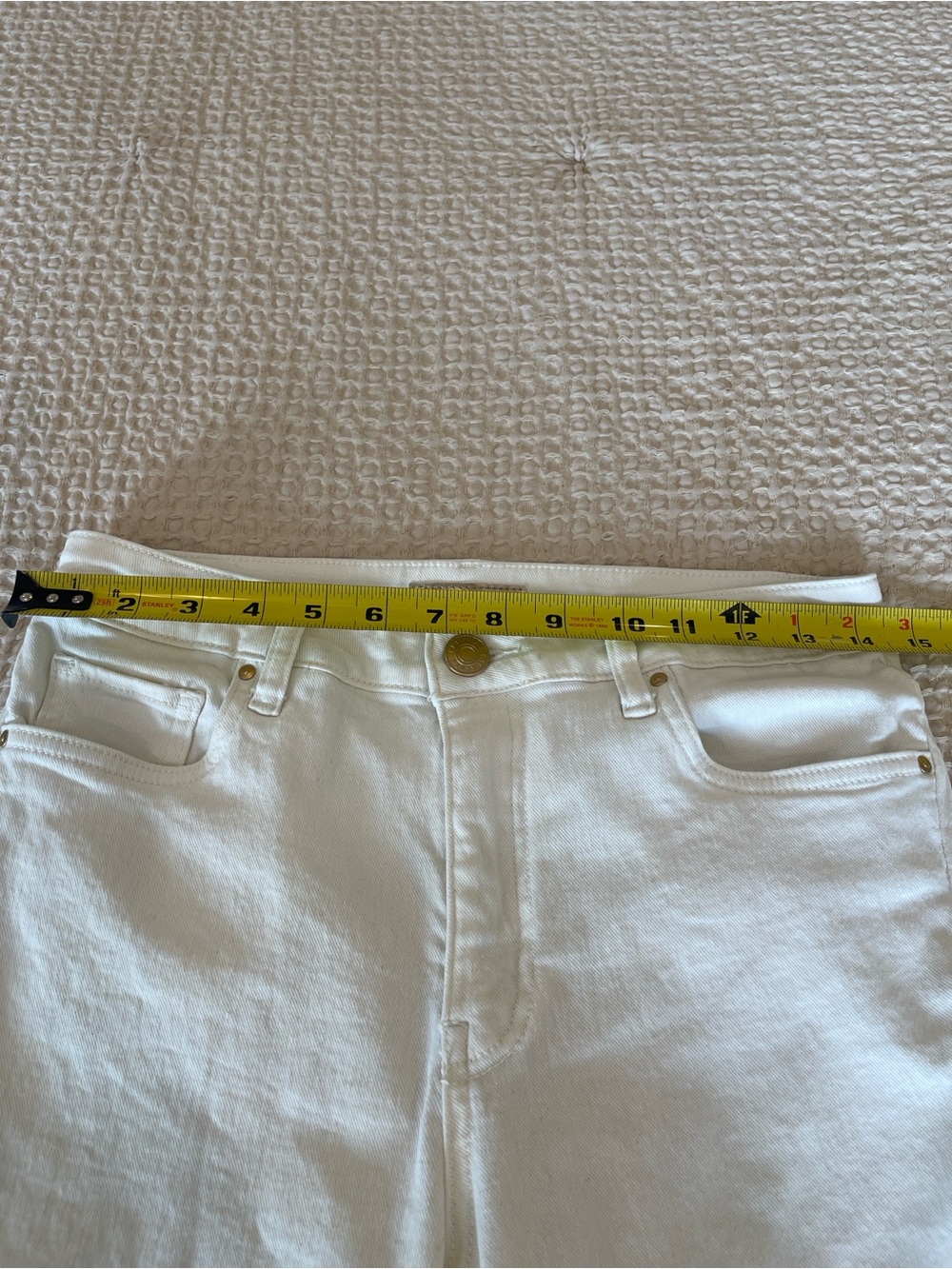 KUT Kelsey Ankle Flare Ecru Size 4 Like New - Picture 5 of 13
